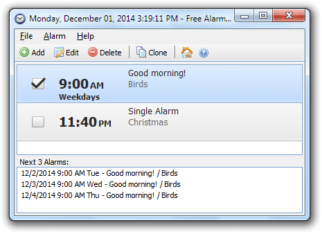 Alarm Clock for PC