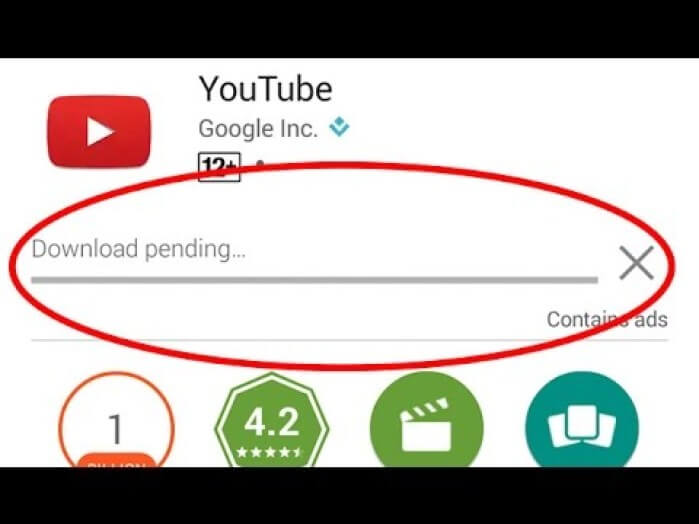 Download Pending in Play Store