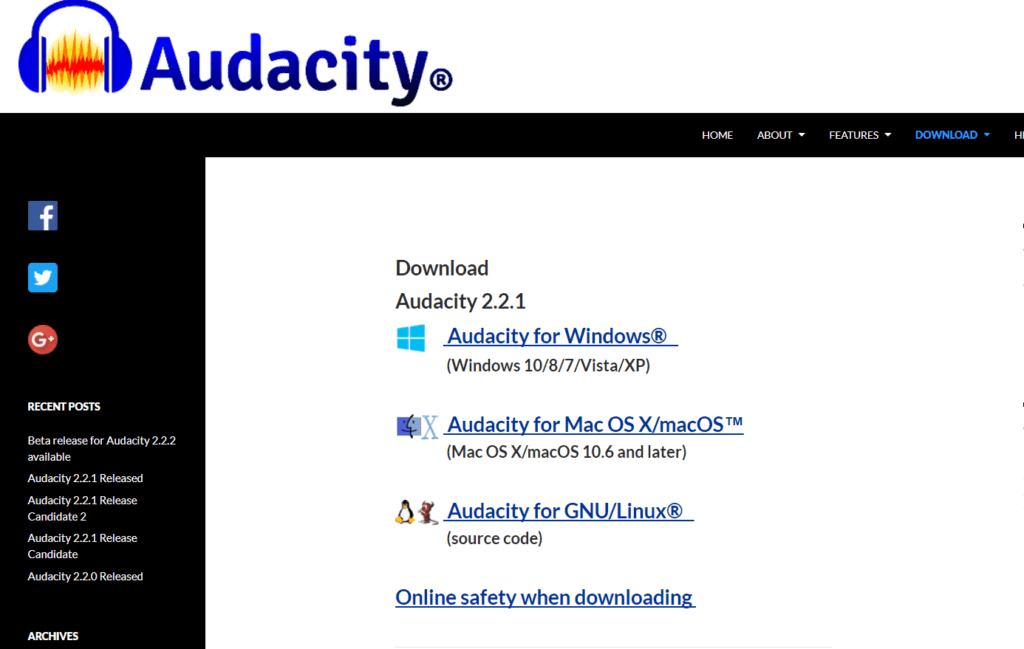 Audacity for Mac