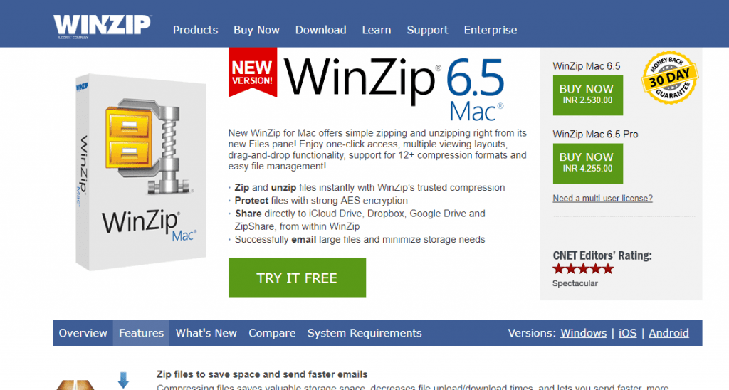 winzip for mac 10.5 free download