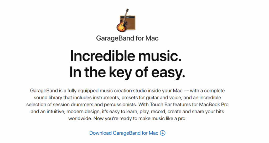 GarageBand for Mac