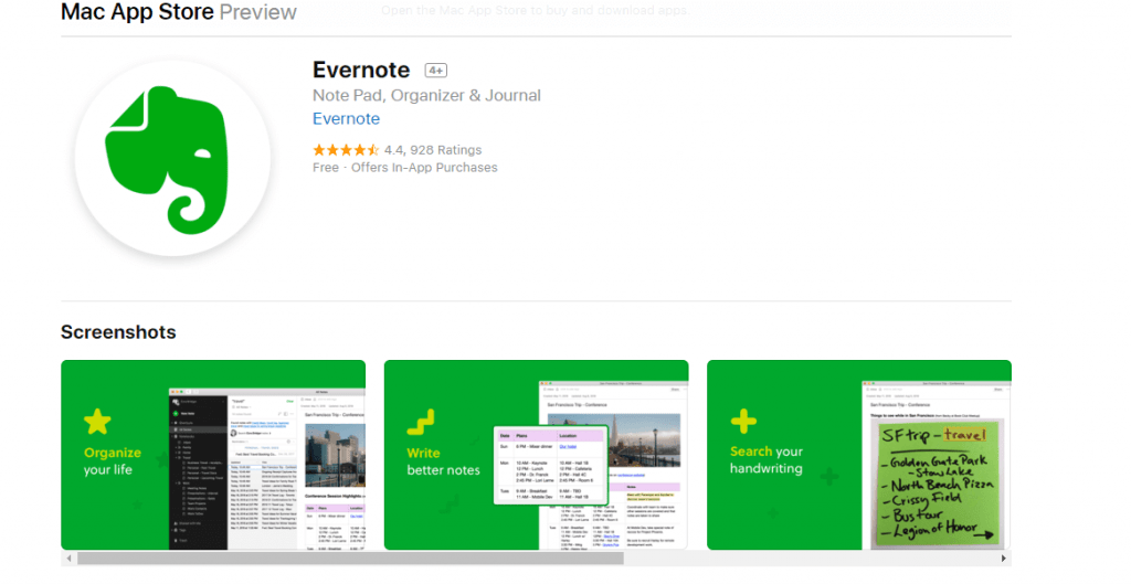Evernote for Mac