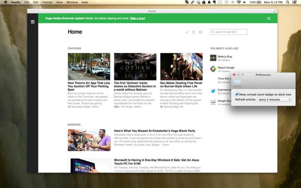 Feedly for Mac