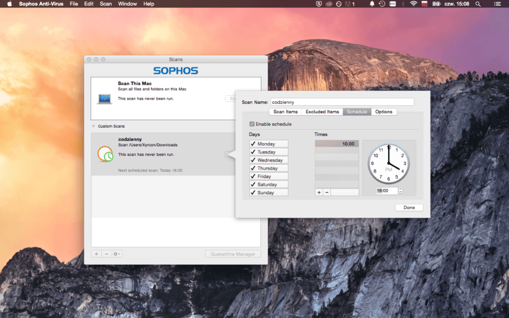 Sophos for Mac